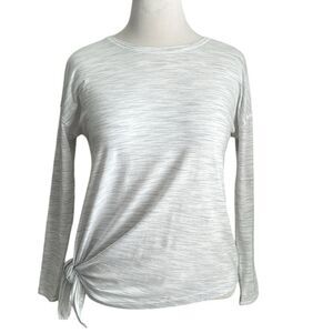 Lululemon Women’s Split Hem Long Sleeve Tee - Light Grey Size M/L